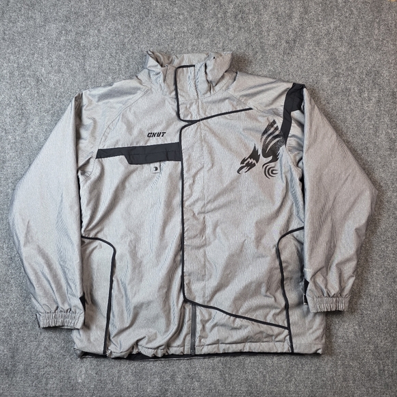 Columbia CNVT Vintage Y2K Snowboard Jacket XL Gray Gorpcore Techwear Ski Coat